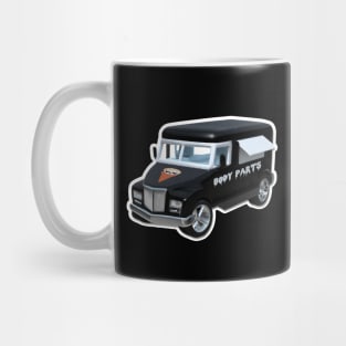 Halloween Hearse Body Parts Mug